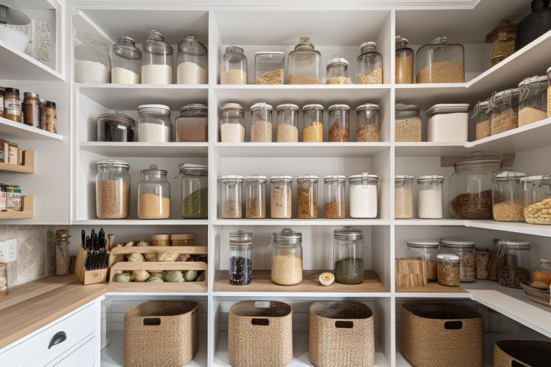 Pantry Shelving Setup